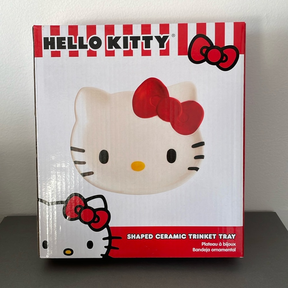 Sanrio Hello Kitty Shaped Ceramic Trinket Tray
